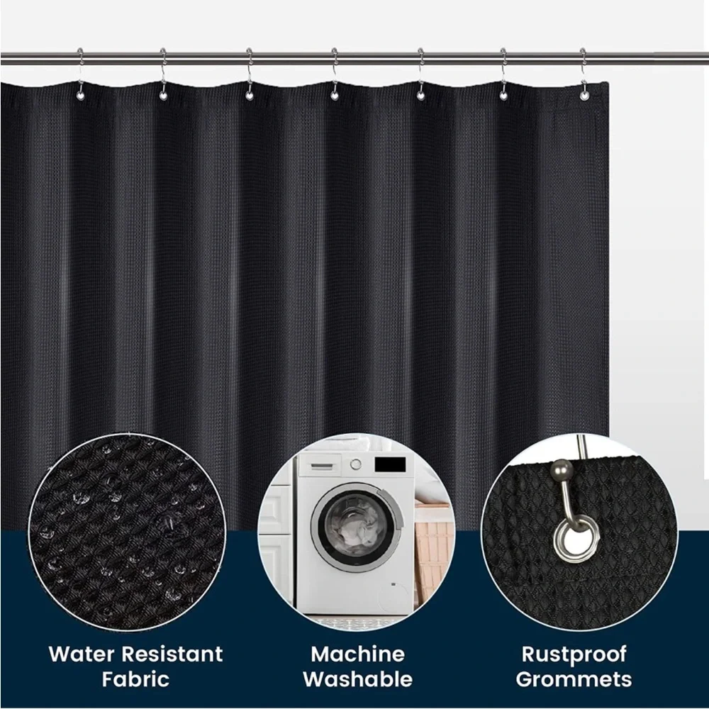 Brand New Never Opened Black Shower Curtain